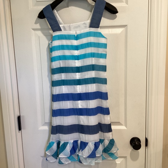 SARA CAMPBELL Striped Dress in Shades of Blue💙, Size 0 - Picture 2 of 8